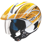 Buy OPEN FACE HELMET MARSHALL D3 DECOR WHITE N5 STUDDS on 0 % discount