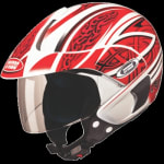 Buy OPEN FACE HELMET MARSHALL D3 DECOR WHITE N2 (580MM) STUDDS on 0 % discount