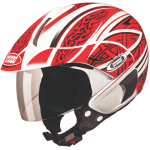 Buy OPEN FACE HELMET MARSHALL D3 DECOR WHITE N2 STUDDS on 0 % discount