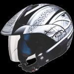 Buy OPEN FACE HELMET MARSHALL D3 DECOR BLACK N4 (580MM) STUDDS on 0 % discount