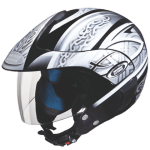 Buy OPEN FACE HELMET MARSHALL D3 DECOR BLACK N4 STUDDS on 0 % discount