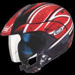 Buy OPEN FACE HELMET MARSHALL D3 DECOR BLACK N2 (600MM) STUDDS on 0 % discount