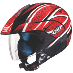 Buy OPEN FACE HELMET MARSHALL D3 DECOR BLACK N2 STUDDS on 0 % discount