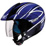 Buy OPEN FACE HELMET MARSHALL D3 DECOR BLACK N1 STUDDS on 0 % discount