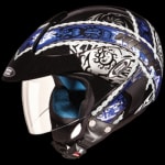 Buy OPEN FACE HELMET MARSHALL D4 DECOR  MATT BLACK N1 (600MM) STUDDS on 0 % discount