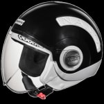 Buy OPEN FACE HELMET NANO 560 WHITE BLACK (560MM) STUDDS on 0 % discount