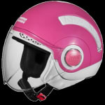 Buy OPEN FACE HELMET NANO 560 WHITE PINK (560MM) STUDDS on 0 % discount