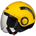 Buy OPEN FACE HELMET NANO 560 BLACK YELLOW STUDDS on 0 % discount