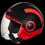 Buy OPEN FACE HELMET NANO 560 RED BLACK (560MM) STUDDS on 0 % discount