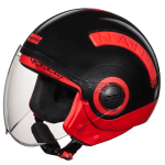 Buy OPEN FACE HELMET NANO 560 RED BLACK STUDDS on 0 % discount