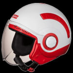 Buy OPEN FACE HELMET NANO 560 RED WHITE (560MM) STUDDS on 25.00 % discount