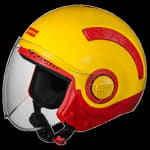 Buy OPEN FACE HELMET NANO 560 RED YELLOW (560MM) STUDDS on 0 % discount