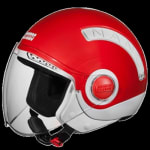 Buy OPEN FACE HELMET NANO 560 WHITE RED (560MM) STUDDS on 0 % discount