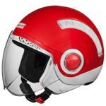 Buy OPEN FACE HELMET NANO 560 WHITE RED STUDDS on 0 % discount