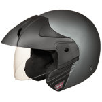 Buy OPEN FACE HELMET NINJA CONCEPT ECO MATT GREY STUDDS on 0 % discount