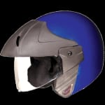 Buy OPEN FACE HELMET NINJA CONCEPT ECO FLAME BLUE (600MM) STUDDS on 0 % discount