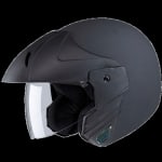 Buy OPEN FACE HELMET NINJA CONCEPT ECO MATT BLACK (570MM) STUDDS on 0 % discount