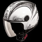 Buy OPEN FACE HELMET TRACK D1 DECOR WHITE N4 (580MM) STUDDS on 0 % discount