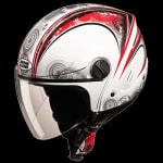 Buy OPEN FACE HELMET TRACK D1 DECOR WHITE N2 (600MM) STUDDS on 0 % discount