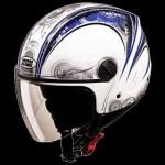 Buy OPEN FACE HELMET TRACK D1 DECOR WHITE N1 (580MM) STUDDS on 0 % discount