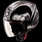 Buy OPEN FACE HELMET TRACK D1 DECOR BLACK N4 (570MM) STUDDS on 0 % discount