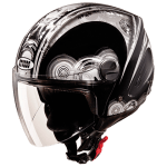 Buy OPEN FACE HELMET TRACK D1 DECOR BLACK N4 STUDDS on 0 % discount