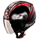 Buy OPEN FACE HELMET TRACK D1 DECOR BLACK N2 STUDDS on 0 % discount