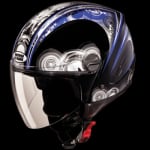 Buy OPEN FACE HELMET TRACK D1 DECOR BLACK N1 (570MM) STUDDS on 0 % discount