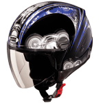 Buy OPEN FACE HELMET TRACK D1 DECOR BLACK N1 STUDDS on 0 % discount