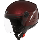 Buy OPEN FACE HELMET TRACK SUPER WINE RED STUDDS on 0 % discount