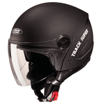 Buy OPEN FACE HELMET TRACK SUPER MATT BLACK STUDDS on 0 % discount