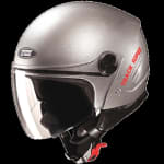 Buy OPEN FACE HELMET TRACK SUPER SILVER GREY (580MM) STUDDS on 0 % discount