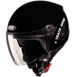 Buy OPEN FACE HELMET TRACK SUPER BLACK STUDDS on 0 % discount