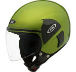 Buy OPEN FACE HELMET CUB GREEN STUDDS on 0 % discount
