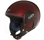 Buy OPEN FACE HELMET CUB WINE RED STUDDS on 0 % discount