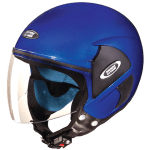 Buy OPEN FACE HELMET CUB FLAME BLUE STUDDS on 0 % discount
