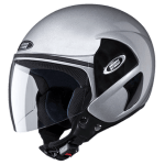 Buy OPEN FACE HELMET CUB SILVER GREY STUDDS on 0 % discount