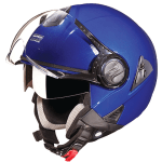 Buy OPEN FACE HELMET DOWNTOWN FLAME BLUE STUDDS on 0 % discount