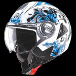 Buy OPEN FACE HELMET DOWNTOWN D1 DECOR WHITE N1 (600MM) STUDDS on 0 % discount
