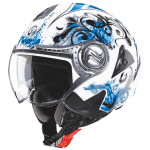 Buy OPEN FACE HELMET DOWNTOWN D1 DECOR WHITE N1 STUDDS on 0 % discount