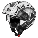 Buy OPEN FACE HELMET DOWNTOWN D2 DECOR WHITE N4 STUDDS on 0 % discount