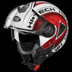 Buy OPEN FACE HELMET DOWNTOWN D2 DECOR WHITE N2 (570MM) STUDDS on 0 % discount