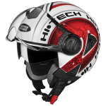 Buy OPEN FACE HELMET DOWNTOWN D2 DECOR WHITE N2 STUDDS on 0 % discount