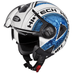 Buy OPEN FACE HELMET DOWNTOWN D2 DECOR WHITE N1 STUDDS on 25.00 % discount