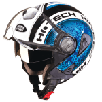 Buy OPEN FACE HELMET DOWNTOWN D2 DECOR BLACK N1 STUDDS on 0 % discount