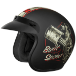 Buy OPEN FACE HELMET JETSTAR CLASSIC D8 DECOR STUDDS on 0 % discount