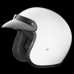 Buy OPEN FACE HELMET JETSTAR CLASSIC PLAIN WHITE (600MM) STUDDS on 0 % discount