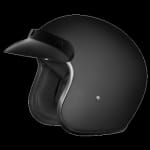 Buy OPEN FACE HELMET JETSTAR CLASSIC PLAIN MATT BLACK (600MM) STUDDS on 0 % discount