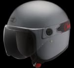 Buy OPEN FACE HELMET JETSTAR CLASSIC WITH VISOR GUN GREY (570MM) STUDDS on 0 % discount