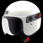 Buy OPEN FACE HELMET JETSTAR CLASSIC WITH VISOR WHITE (570MM) STUDDS on 0 % discount